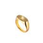 Jane Kønig Reflection Signet Blank Ring Guldbelagt Sølv RSR01-G-AW2000_50