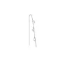 Jane Kønig Small Half Moon NO. 2 Chain earring Ørering Single Rustfrit Stål SHMC-AW26-SS-S