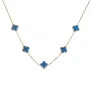 SKØR CLOVE CHAIN DARK BLUE Halskæde Rustfrit Stål SK0086