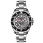 OceanX Sharkmaster 1000 Limited Edition SMS1011M ur med Grå urskive og en urkasse på 44 mm i diameter og en Lænke i Sølv