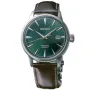Seiko Presage Mockingbird Cocktail Automatic SRPD37J1 ur med Grøn urskive og en urkasse på 41 mm i diameter og en Læderrem i Brun