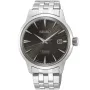 Seiko Presage SRPE17J1 ur med Sort urskive og en urkasse på 41 mm i diameter og en Lænke i Sølv