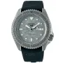 Seiko 5 Sports Automatic SRPE79k1 ur med Grå urskive og en urkasse på 43 mm i diameter og en Gummirem i Sort