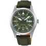 Seiko 5 Sport Automatic SRPH29K1 ur med Grøn urskive og en urkasse på 40 mm i diameter og en Canvasrem i Grøn