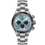 OceanX Speed Racer II Chronograph SRS233 ur med Isblå urskive og en urkasse på 41 mm i diameter og en Lænke i Sølv