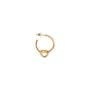 Jane Kønig Tied Heart Hoop Ørering Single Guldbelagt Sølv THH-AW25-G