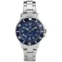 Hot Shot Sapphire 2547/G ur med Blå urskive og en urkasse på 33 mm i diameter og en Lænke i Sølv