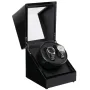 Mulhouse Watch Winder i Sort Træ med plads til 2 ure