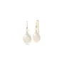 Julie Sandlau Elina White moonstone Øreringe Guldbelagt Sølv YG14-HKS829WHPLWHMN