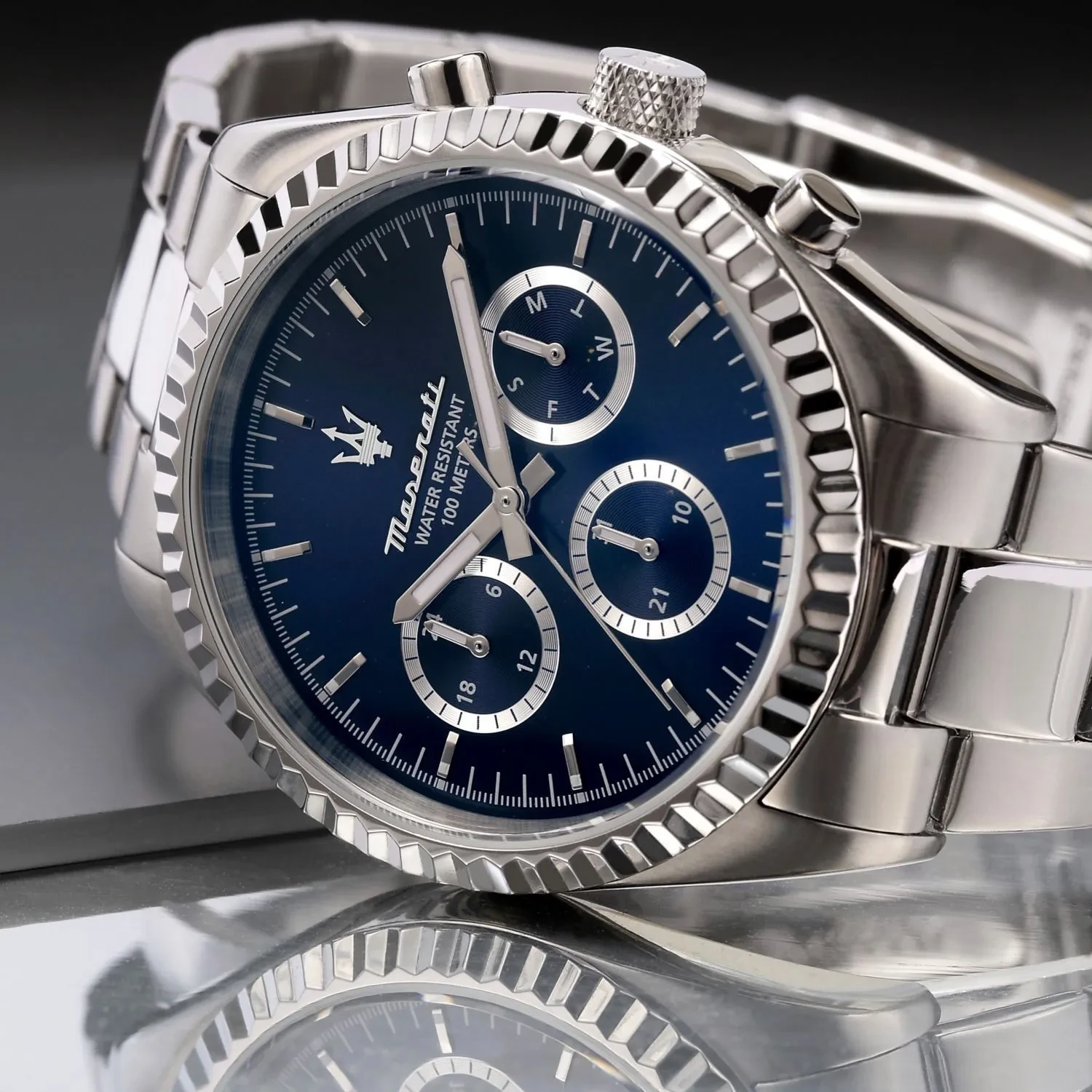 Maserati Competizione watch in steel