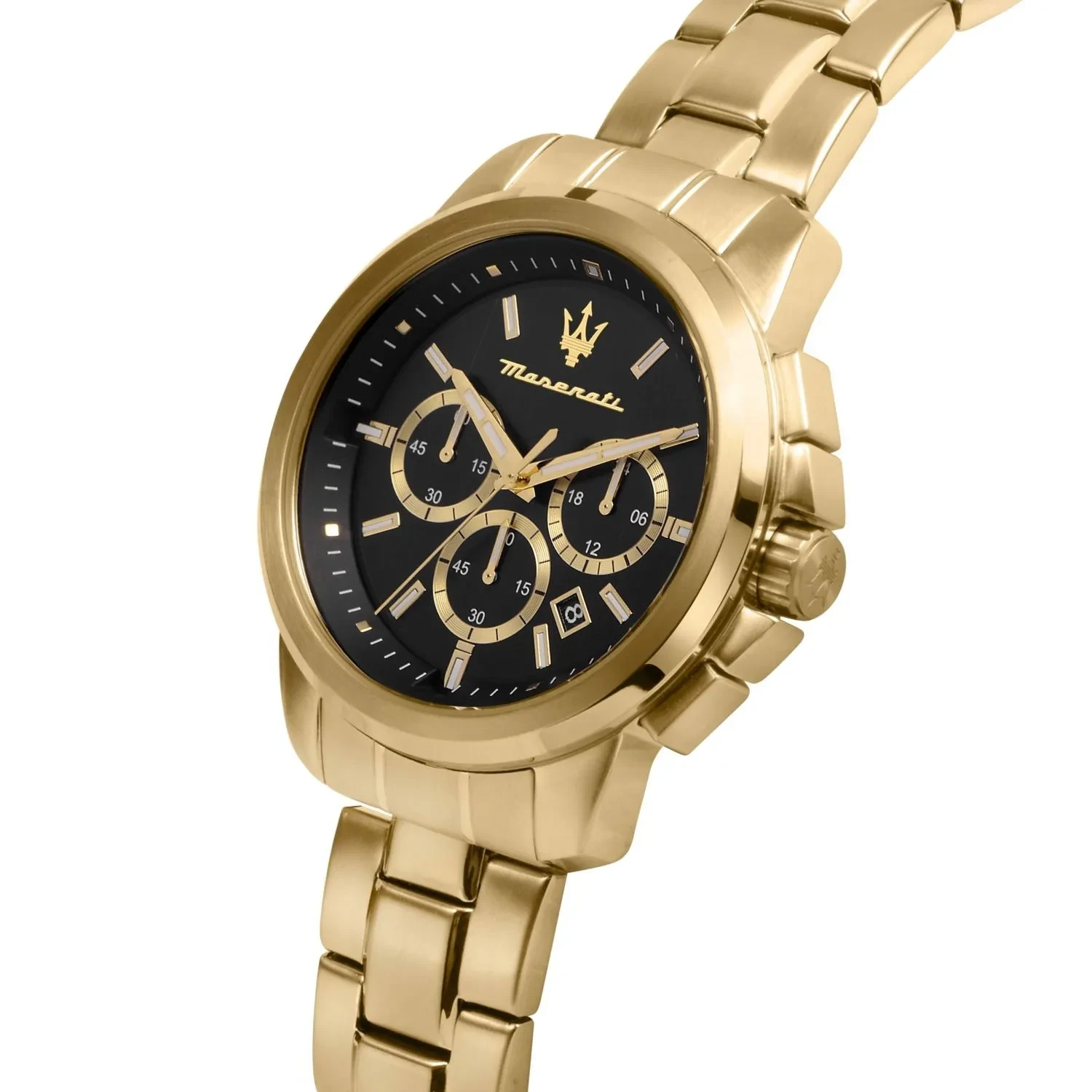 Maserati watch in gold-tone steel