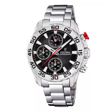 Festina Junior børneur 20457/3 ur til Dreng med Sort urskive på 37 mm i diameter og Lænke urrem i Stål
