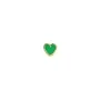 STINE A Jewelry Petit Love Heart Ørering Single Guldbelagt Sølv 1181-02-Grass Green