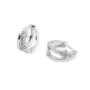 Sparv Whisper Hoops Øreringe Sølvbelagt Messing 1990201