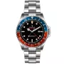 OceanX Sharkmaster GMT II SMS-GMT-213 ur med Sort urskive og en urkasse på 42 mm i diameter og en Lænke i Sølv