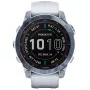 Garmin Fenix 7 Sapphire Solar 010-02540-25 ur til Herre med  urskive på 47 mm i diameter og Silikonerem urrem i Hvid
