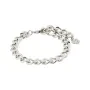 Pilgrim Charm Curb Chain Armbånd Sølvbelagt Messing 402416042