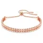 Swarovski Matrix Tennis Armbånd Rosaforgyldt Rustfrit Stål 5677823