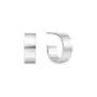Ania Haie Flat Medium Hoop Øreringe Sølv E062-04H