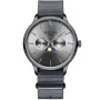 Bonvier Moonphase BV009 ur til Herre med Grå urskive på 40 mm i diameter og Natorem urrem i Grå