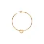 Jane Kønig Big Tied Heart Hoop Ørering Single 18 kt. Forgyldt Sølv BTHH-AW25-G