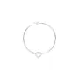 Jane Kønig Big Tied Heart Hoop Ørering Single 18 kt. Sølv BTHH-AW25-S