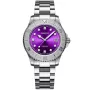 Dissing Lady Diver D1468 ur til Dame med Lilla urskive på 36 mm i diameter og Lænke urrem i Stål