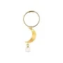 Jane Kønig Half Moon Ørering Single Guldbelagt Sølv HMCP-XJK24-1-G