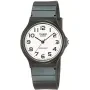 Casio Timeless MQ-24-7B2LEG ur med Hvid urskive og en urkasse på 35 mm i diameter og en Gummirem i Sort