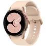 Samsung Galaxy Watch4 40mm BT Pink Gold SM-R860NZDAEUD ur med  urskive og en urkasse på 40 mm i diameter og en Gummirem i Lyserød