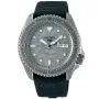 Seiko 5 Sports Automatic SRPE79k1 ur med Grå urskive og en urkasse på 43 mm i diameter og en Gummirem i Sort