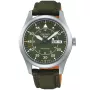 Seiko 5 Sport Automatic SRPH29K1 ur med Grøn urskive og en urkasse på 40 mm i diameter og en Canvasrem i Grøn