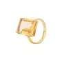 House of Vincent Candy Rock Yellow Citrine Ring 18 kt. Forgyldt Sølv VJ080-LRG-CI