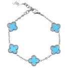 SKØR Clove Sky blue Armbånd Rustfrit Stål SK0040