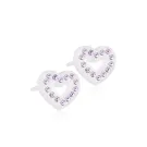 Blomdahl Brilliance Heart Øreringe Plast 15-01121-26