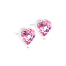 Blomdahl Heart Øreringe Plast 15-0121-24