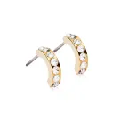 Blomdahl Brilliance Curved Øreringe Titanium 15-13146-01
