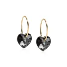Blomdahl Heart Øreringe Titanium 15-1355-12