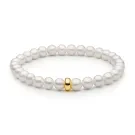 Gaura Natural Pearls Pearl Armbånd Guldbelagt Sølv 252-34B