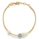 ANNI LU Bluebell Bloom Armbånd Guldbelagt Messing 261-10-05