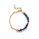 ANNI LU Deep Blue Armbånd Guldbelagt Messing 261-10-11