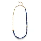 ANNI LU Deep Blue Halskæde Guldbelagt Messing 261-20-40