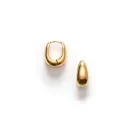ANNI LU Golden Curve Øreringe Guldbelagt Messing 261-30-66