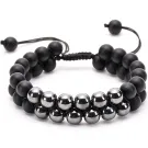 Auxere Double Row Armbånd Sten KXD0267