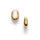 ANNI LU Golden Curve Øreringe Guldbelagt Messing 261-30-67