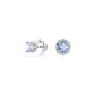 Swarovski Matrix Stud Øreringe Sølvbelagt Metal 5723561