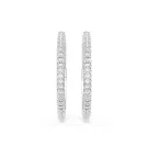 Swarovski Dextera Øreringe Rhodiumbelagt Metal 5754156
