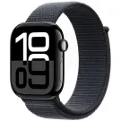 Pre-owned Apple Watch Series 10 GPS 46mm Jet Black Aluminium Sport Loop MWWR3