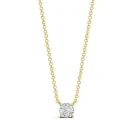 Alier Studio Aura Diamond Solitaire Halskæde Guld 0,25 ct. AS005