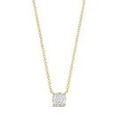 Alier Studio Aura Diamond Solitaire Halskæde Guld 0,50 ct. AS006